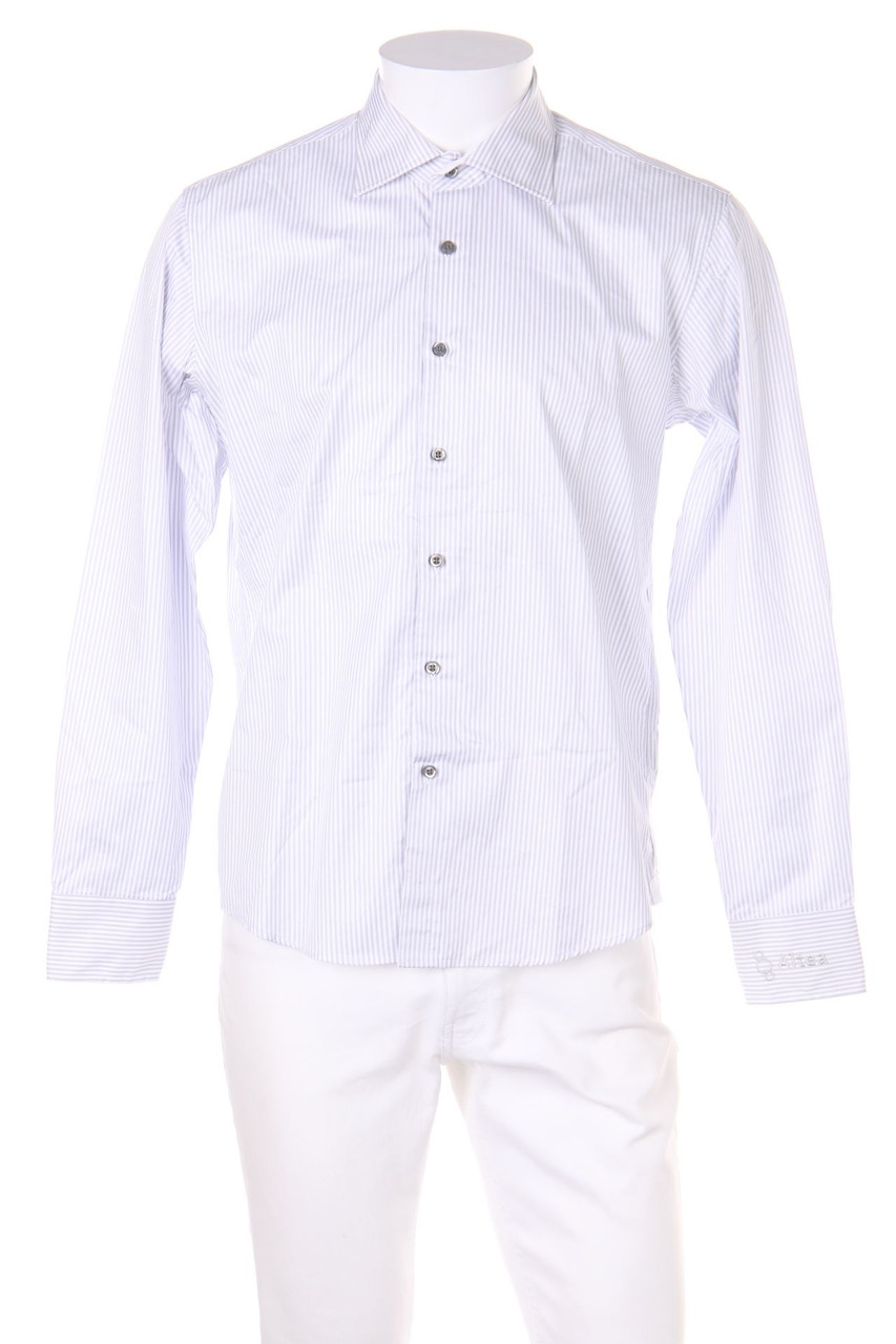 JAMES HARVEST sportswear - gestreiftes Hemd aus Baumwolle - M