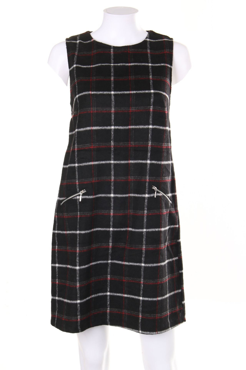 Peacocks - Shift-Kleid mit Karo-Muster - D 38