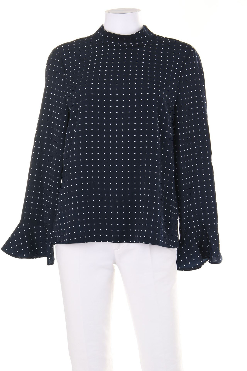 OPUS - Volant-Bluse mit Punkten - D 36