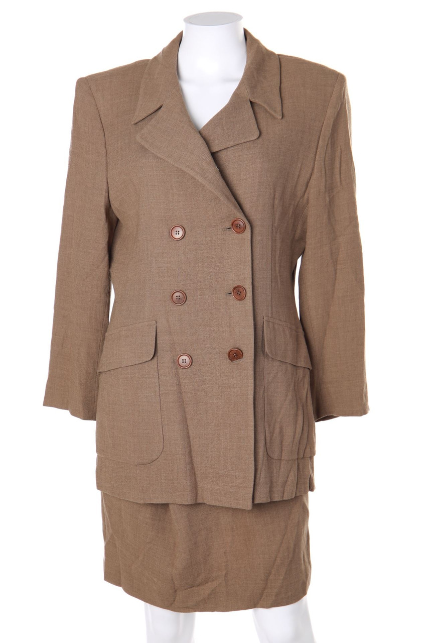 Max Mara - Vintage-Zweireiher-Kostüm mit Wolle - D 42