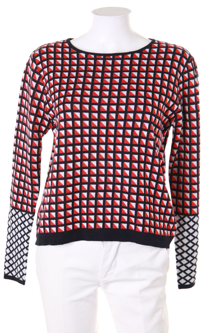 TOPSHOP - Strick-Pullover mit geometrischem Muster - D 42
