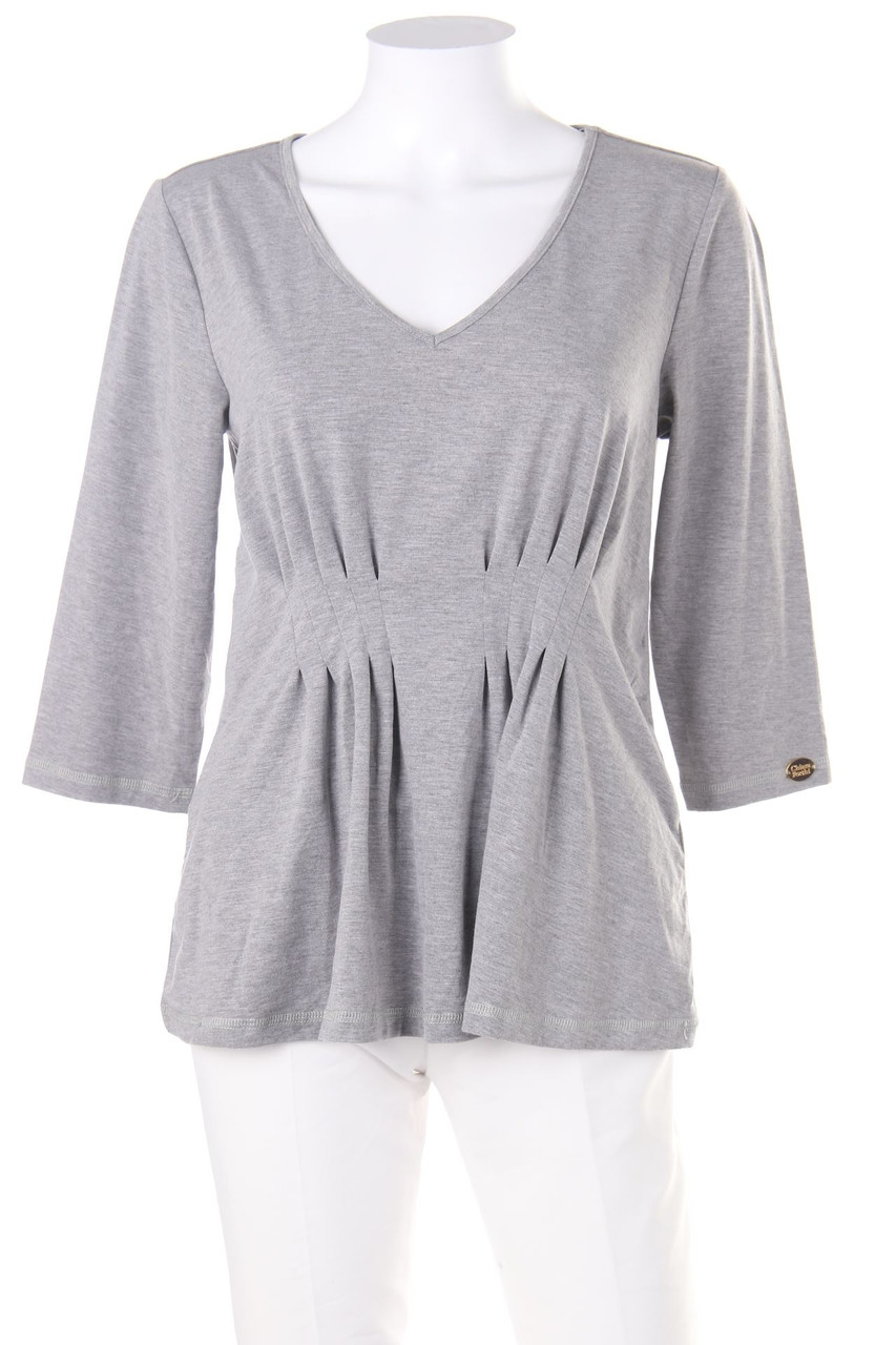 CHIARA FORTHI MILANO - 3/4-Arm-Shirt mit Drapierung - L