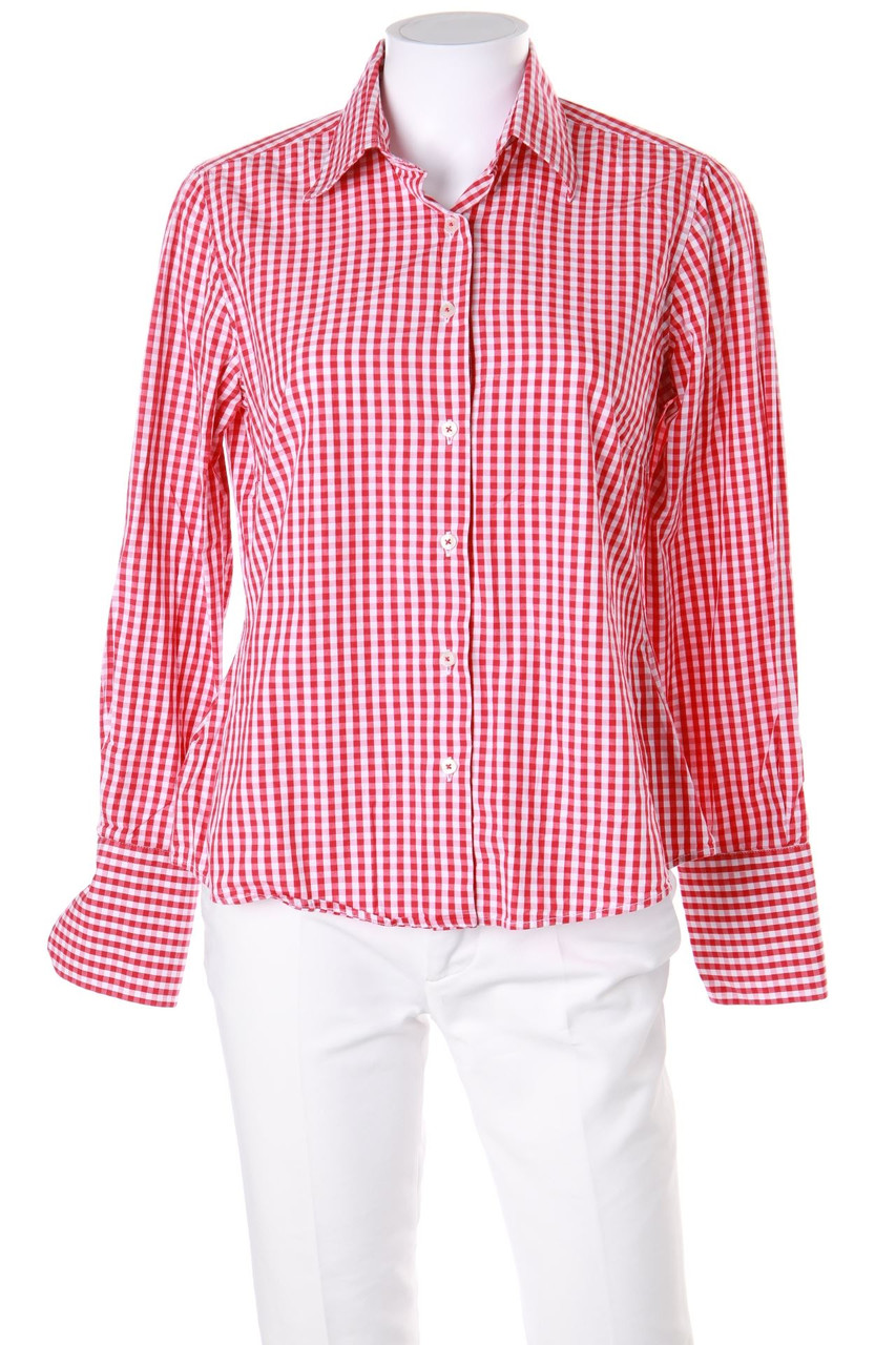 MILANO ITALY - Hemd-Bluse aus Baumwolle mit Karo-Muster - D 38