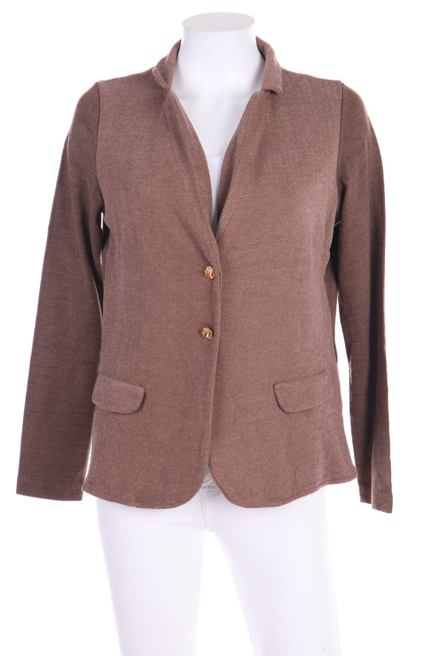 Ohne Label - Muster-Blazer mit Schmuck-Knöpfen - D 40-42