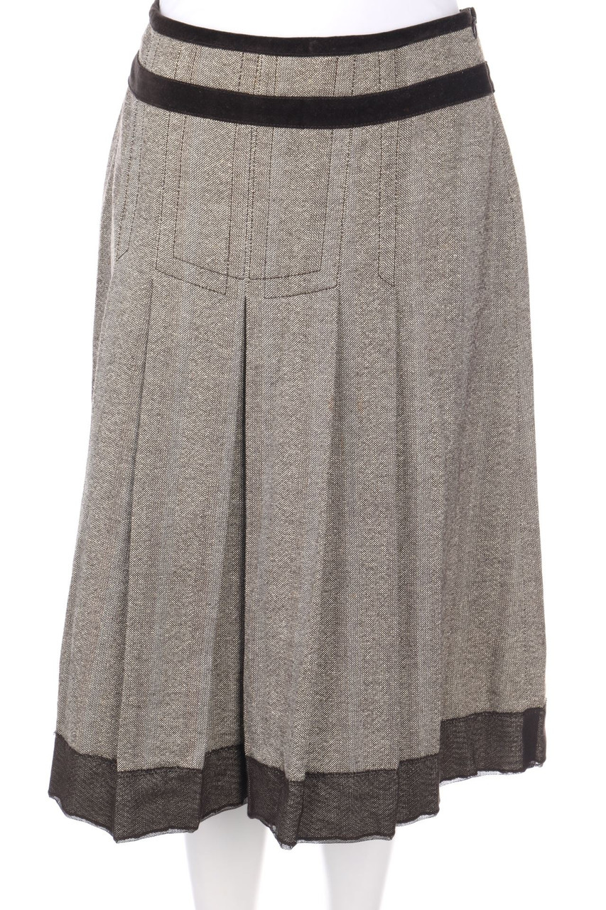 Max Mara WEEKEND - Rock aus Woll-Mix mit Seide - D 34