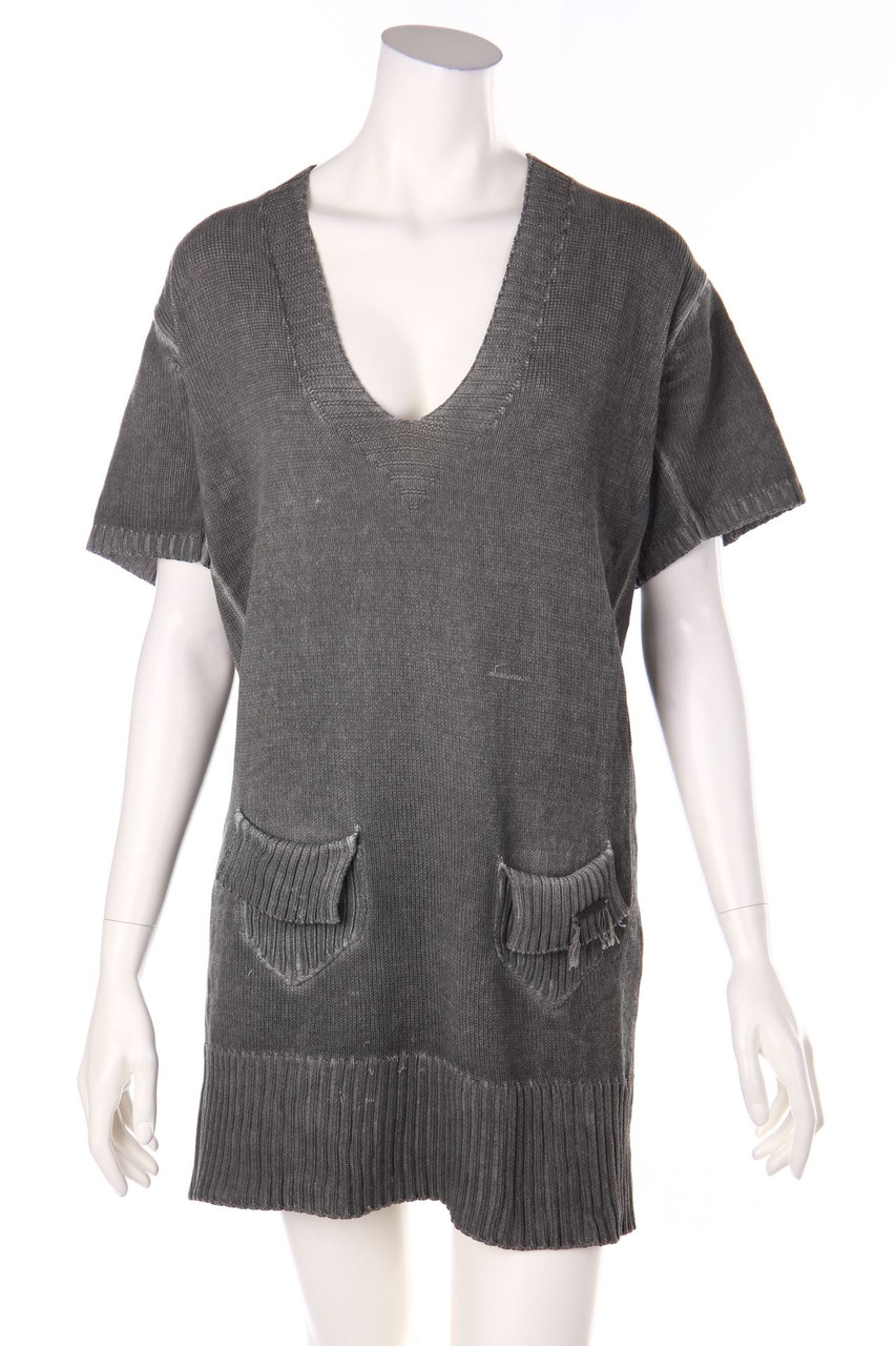 cop.copine - Kleid mit Logo-Plakette - D 38