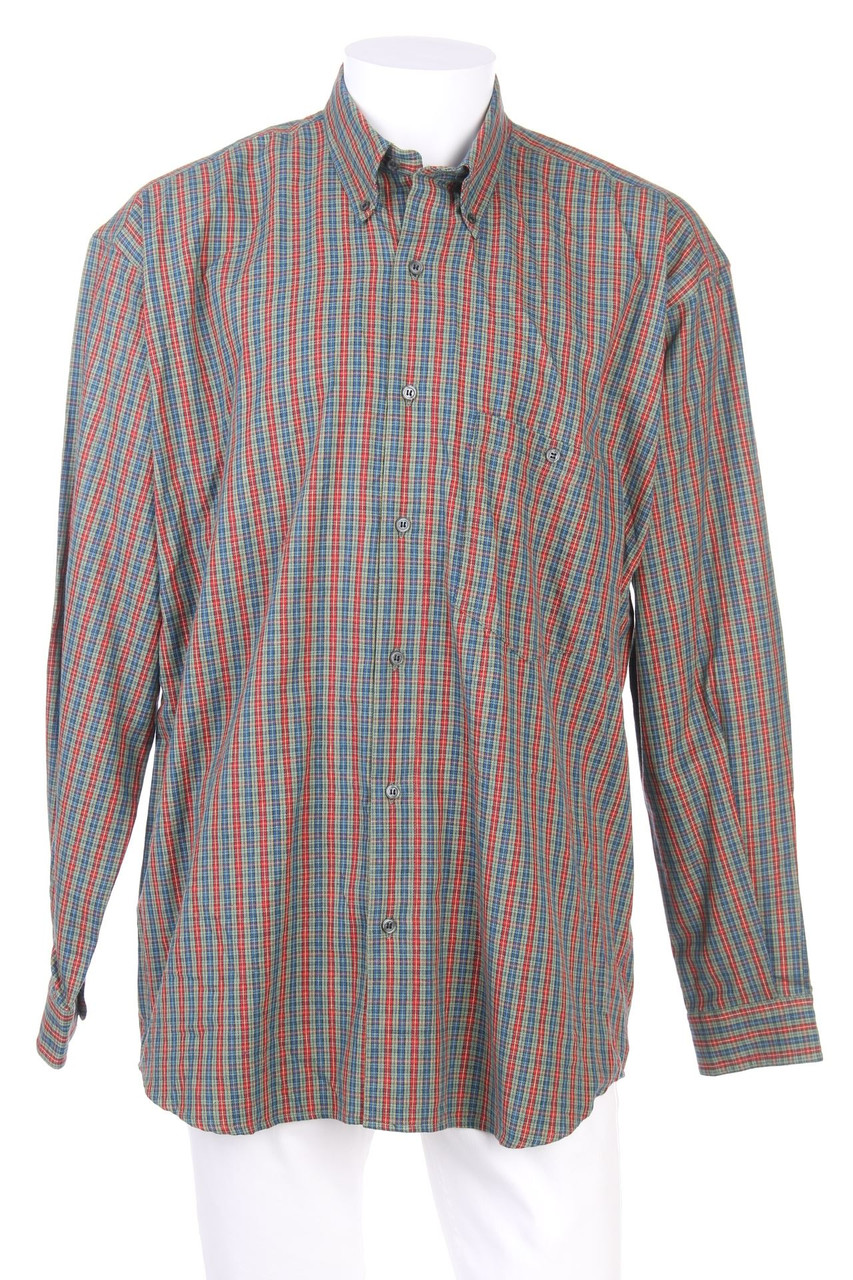 SECONDHAND - kariertes Button-down-Hemd - M