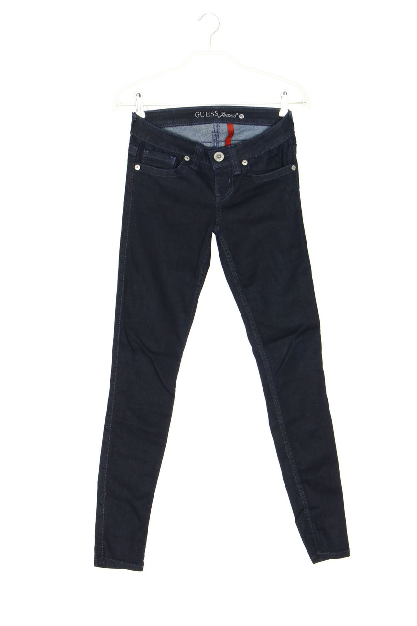 Guess Jeans - Dark Denim Skinny-Jeans mit Logo-Patch - W24