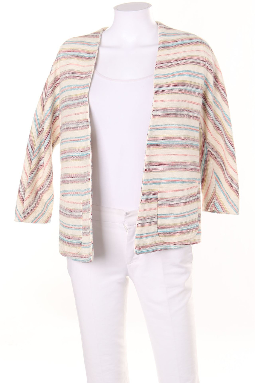 ESPRIT - Jacke aus Baumwoll-Mix mit Streifen - S
