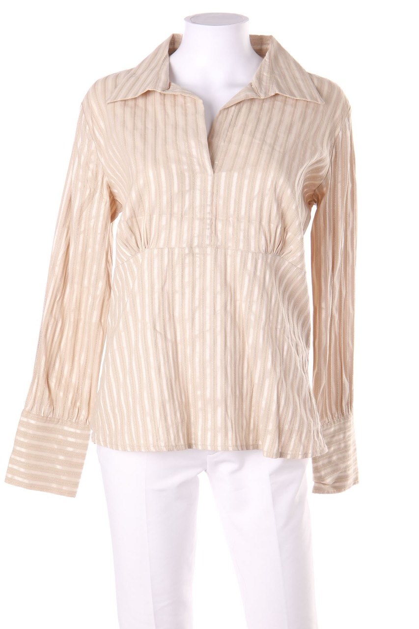 Michèle Boyard - Streifen-Bluse mit Raffungen - D 44