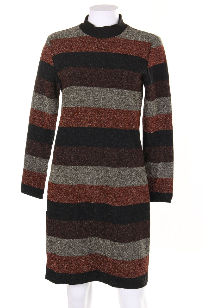 PIGALLE - Glitzer-Kleid mit Streifen - M