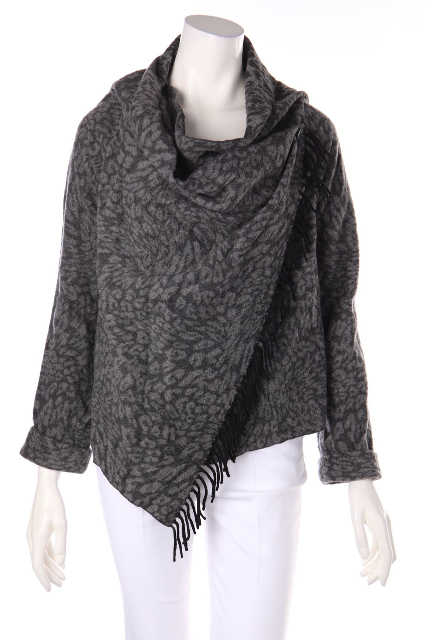 PATRIZIA PEPE - Cardigan aus Woll-Mix mit Animal-Print - D 34