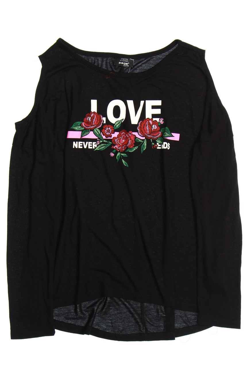 page one Young - Vokuhila-T-Shirt mit Cut-outs - 170