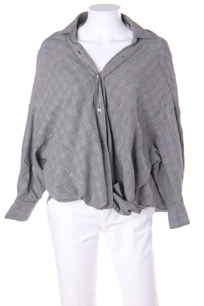 ZARA - Bluse mit Karo-Muster - S