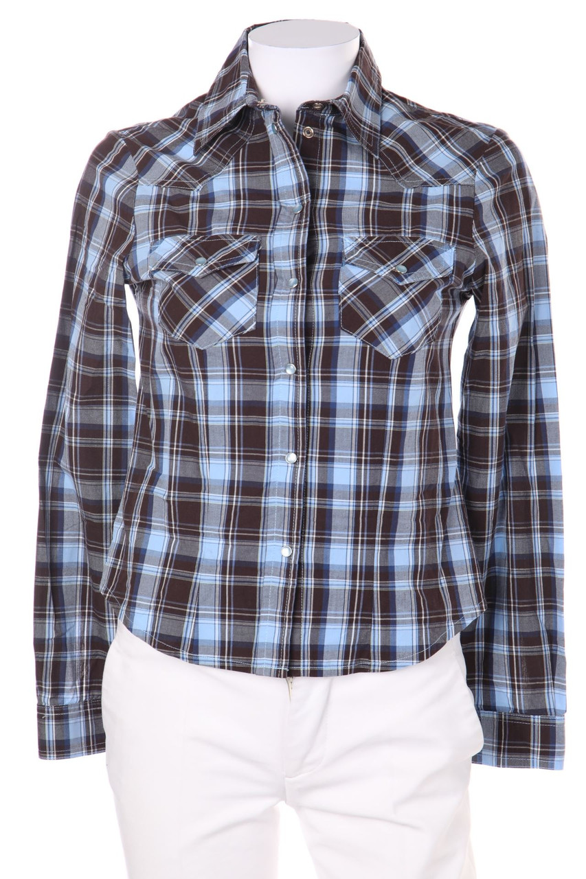 orsay - Bluse mit Karo-Muster - D 36