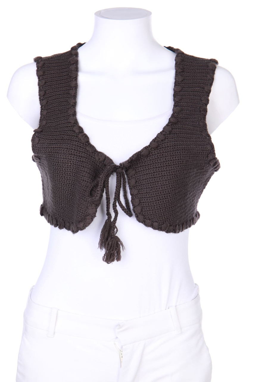 COMPTOIR DES COTONNIERS - Strickweste aus Woll-Mix mit Quasten - L