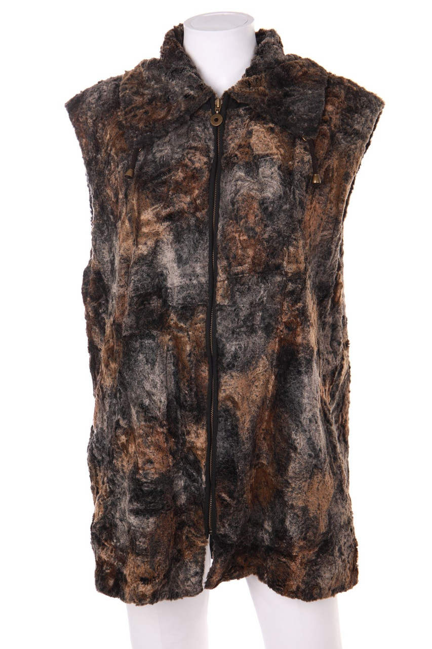 FUCHS SCHMITT - Fake Fur-Weste - D 44