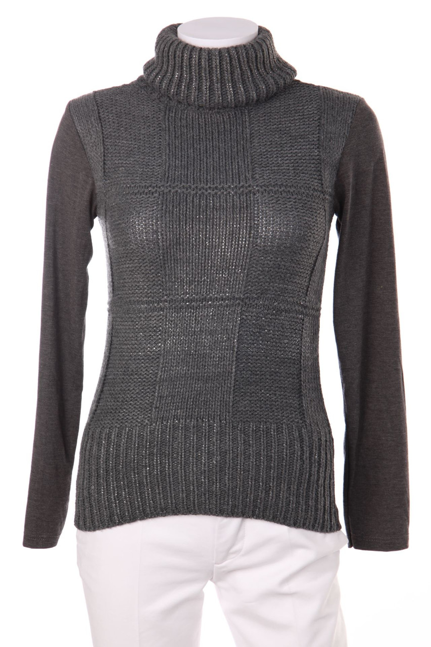 Ohne Label - Coated-Strick-Pullover - D 34-36