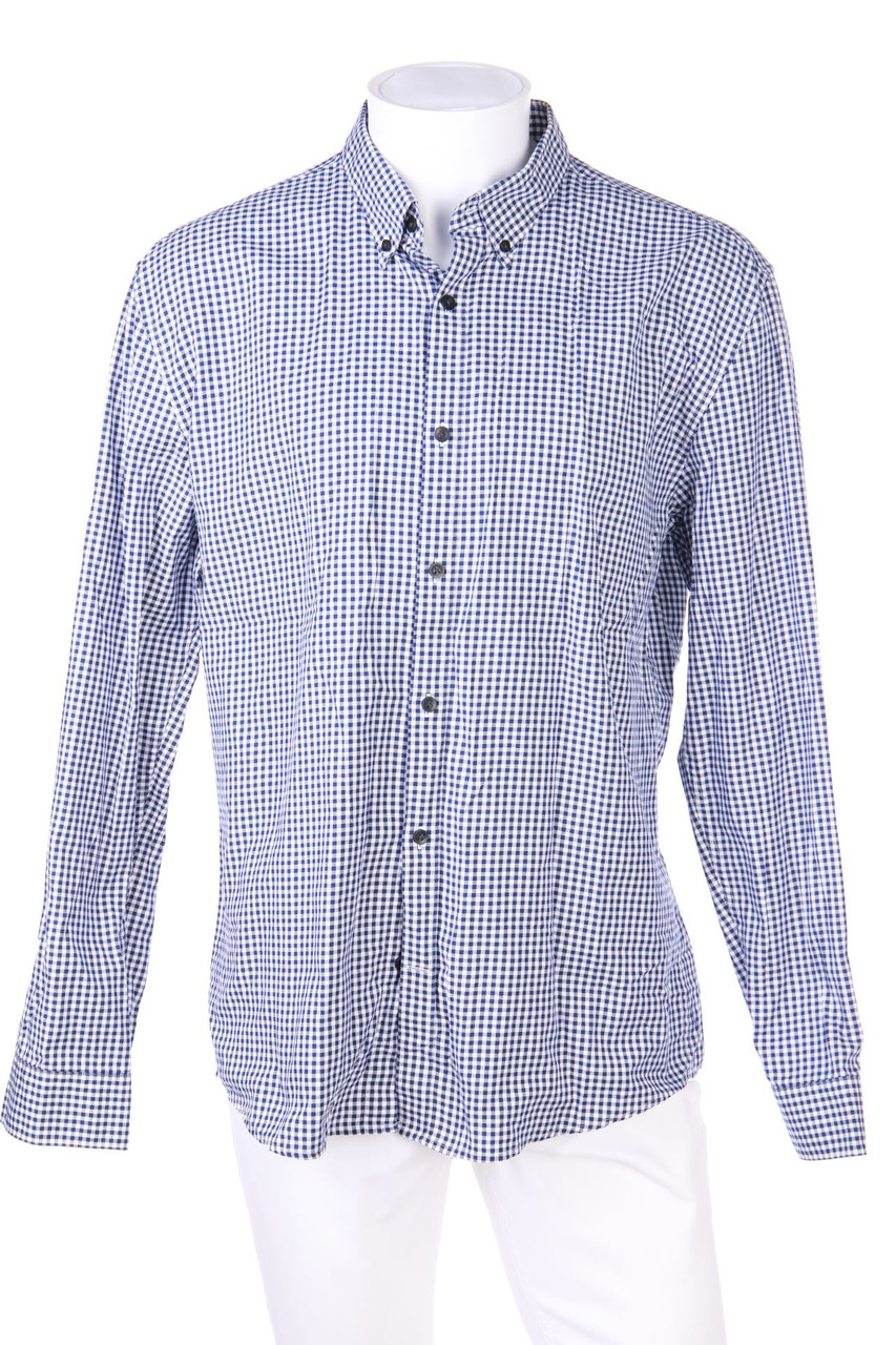 SELECTED HOMME - kariertes Button-down-Hemd - XXL