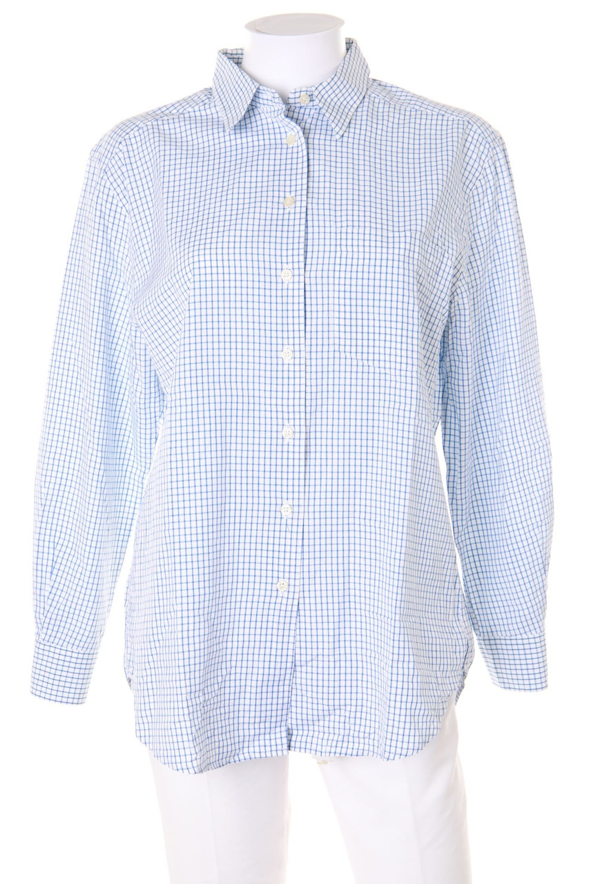 SECONDHAND - Hemd-Bluse mit Karo-Muster - D 38