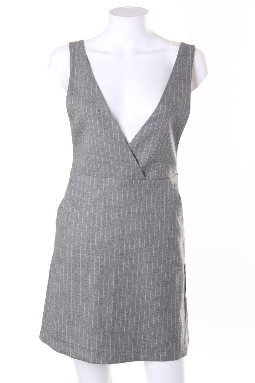 H&M - Streifen-Kleid mit tiefem Ausschnitt - D 34