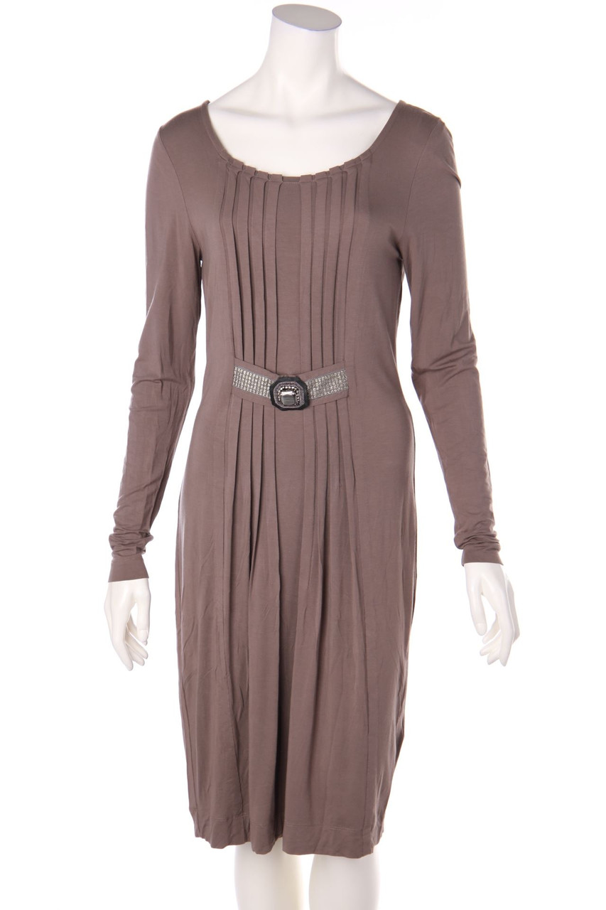 RIANI - Kleid mit Falten mit Applikationen - D 36