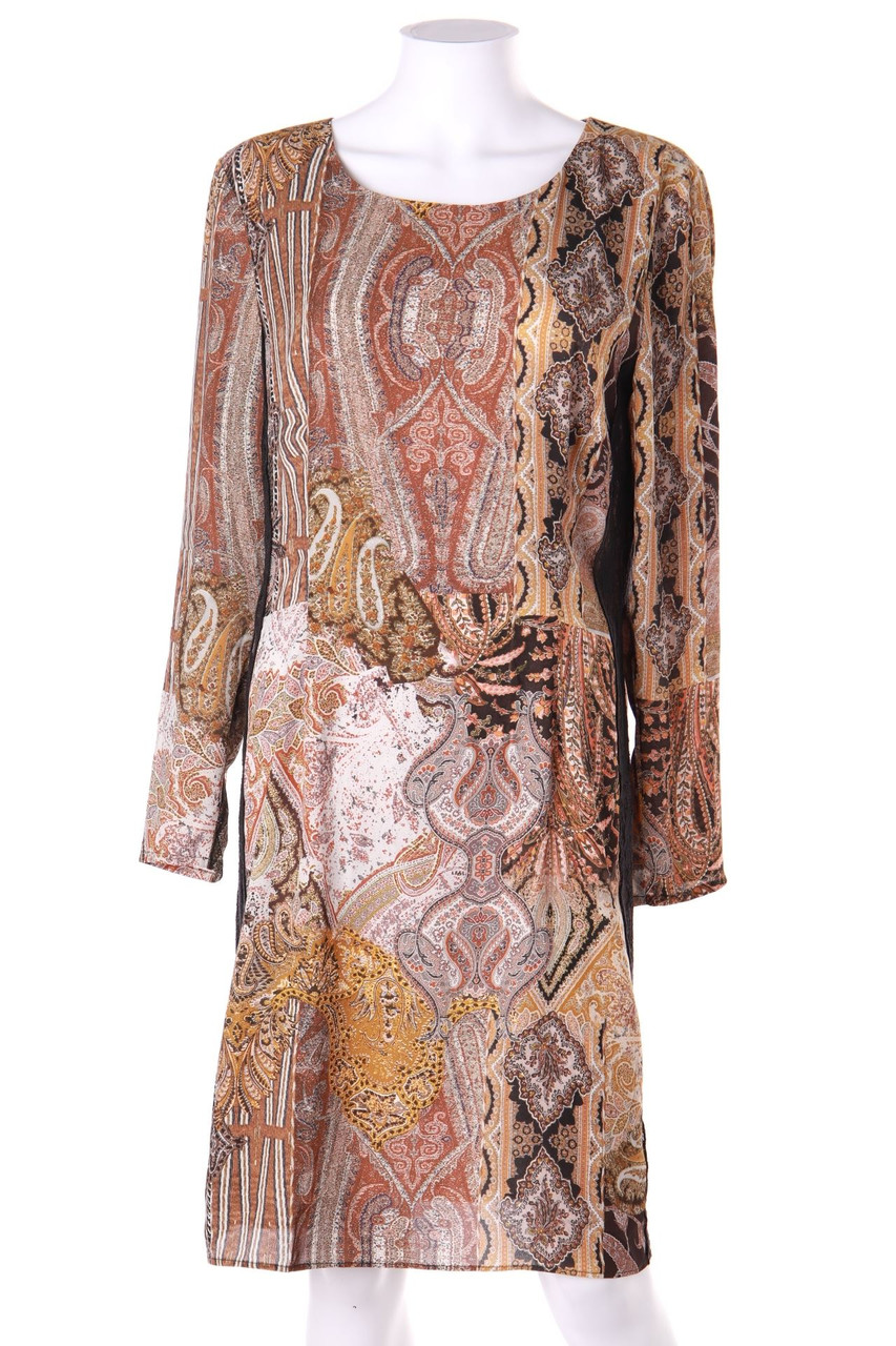 Alba Moda - Kleid mit Paisley-Print mit Spitzen-Einsatz - D 44