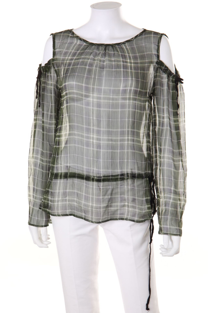 RESERVED - Chiffon-Bluse mit Tunnelzug - D 36