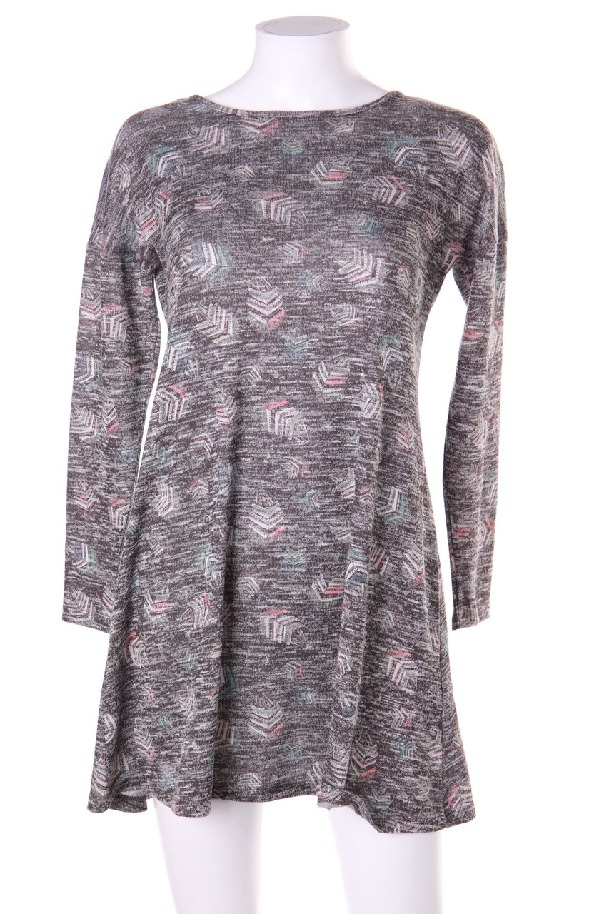 FB SISTER - Mini-Strickkleid mit überschnittener Schulter - S