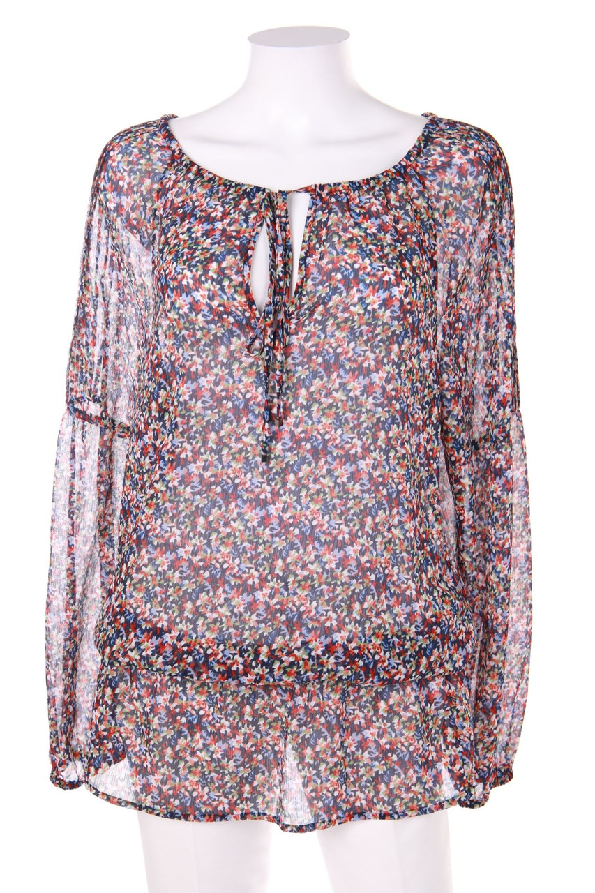 ESPRIT - Long-Bluse mit floralem Muster - D 40