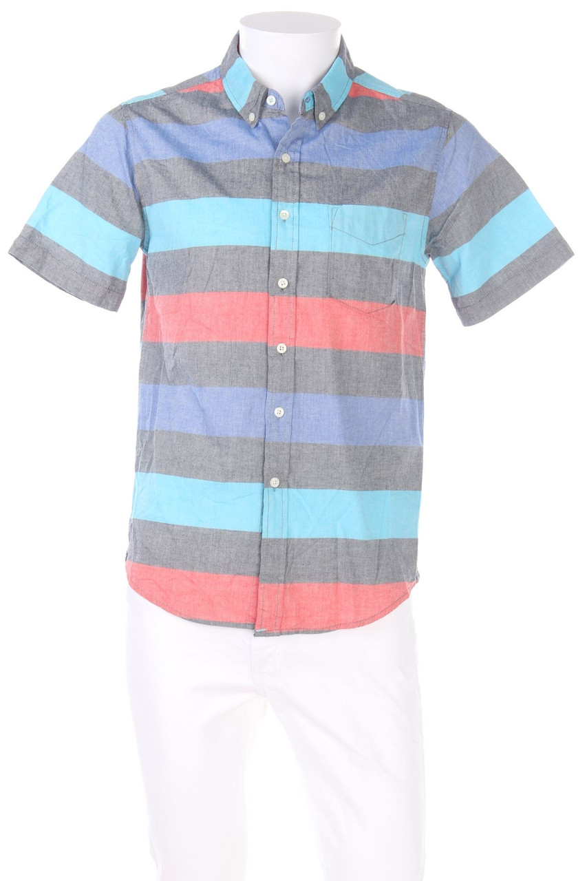 AÉROPOSTALE - Kurzarm-Hemd mit Streifen - S