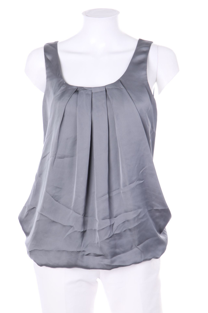 H&M - Blusentop aus Satin mit Falten - D 36