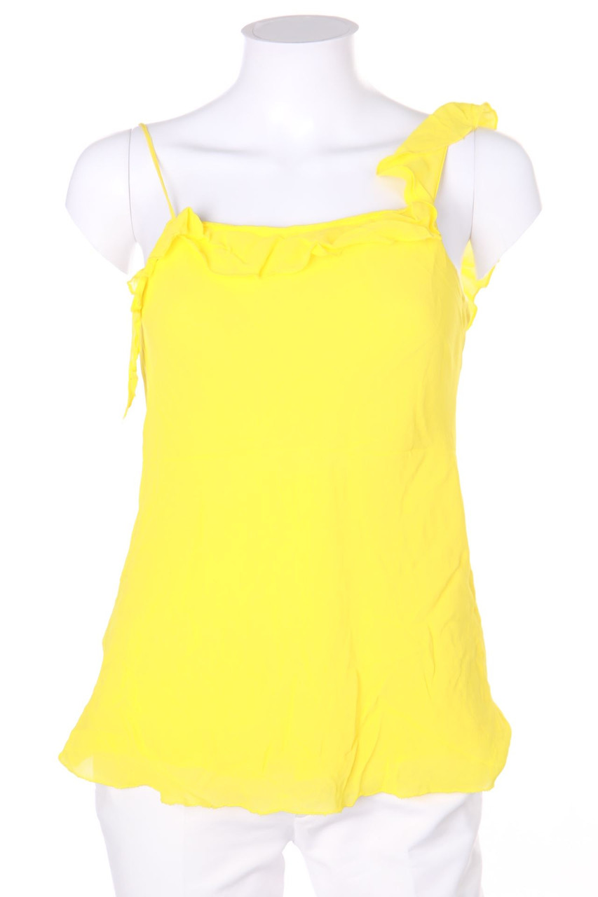 SECONDHAND - Volant-Bluse aus Crêpe - S