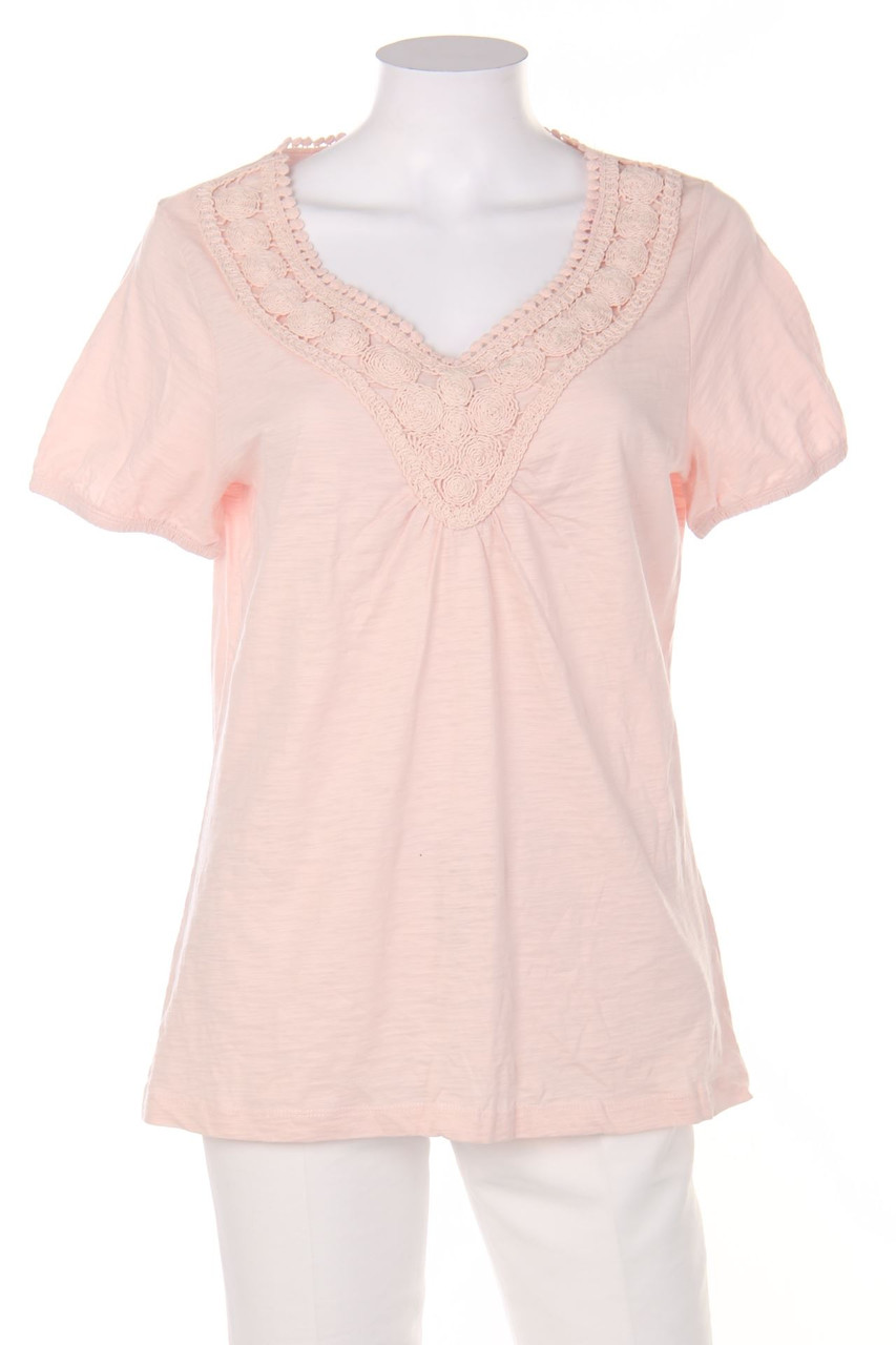 soyaconcept - Kurzarm-Shirt mit Gummizug - L