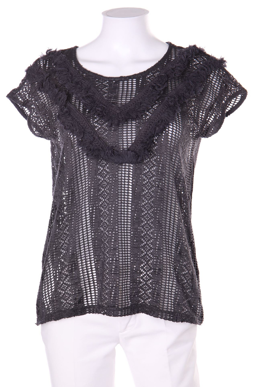 VERO MODA - T-Shirt mit Fransen - M