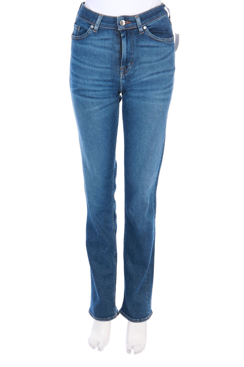 TIGER OF SWEDEN - Used Look Straight Cut Jeans mit Logo-Patch - W27