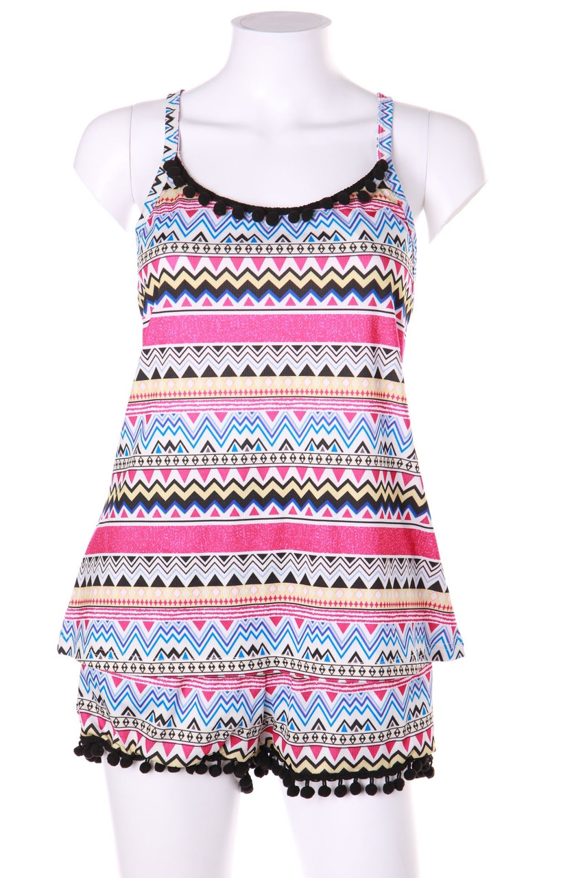 Ohne Label - Kombination mit geometrischem Muster - S