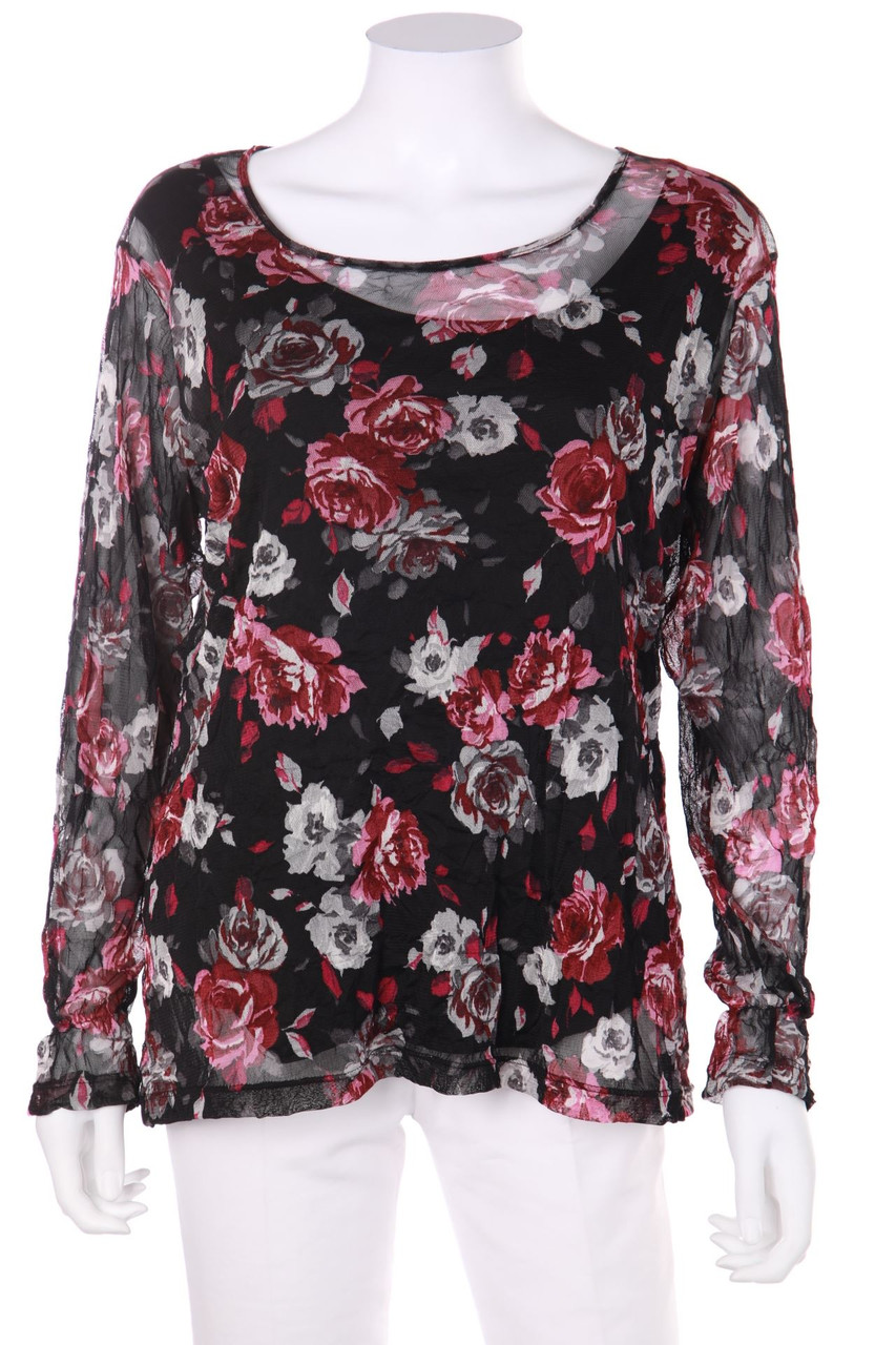 YOUR SIXTH SENSE by C&A - Longsleeve-Shirt aus Mesh mit floralem Muster - M