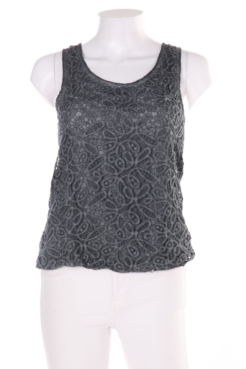NILE - Top aus Lochspitze mit Seide - XS