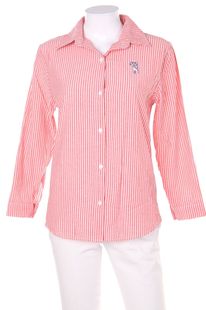 Ohne Label - Hemd-Bluse mit 3/4-Ärmel - D 40