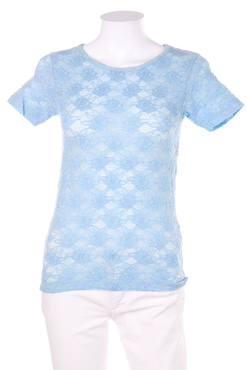 SECONDHAND - Kurzarm-Shirt aus Spitze - M