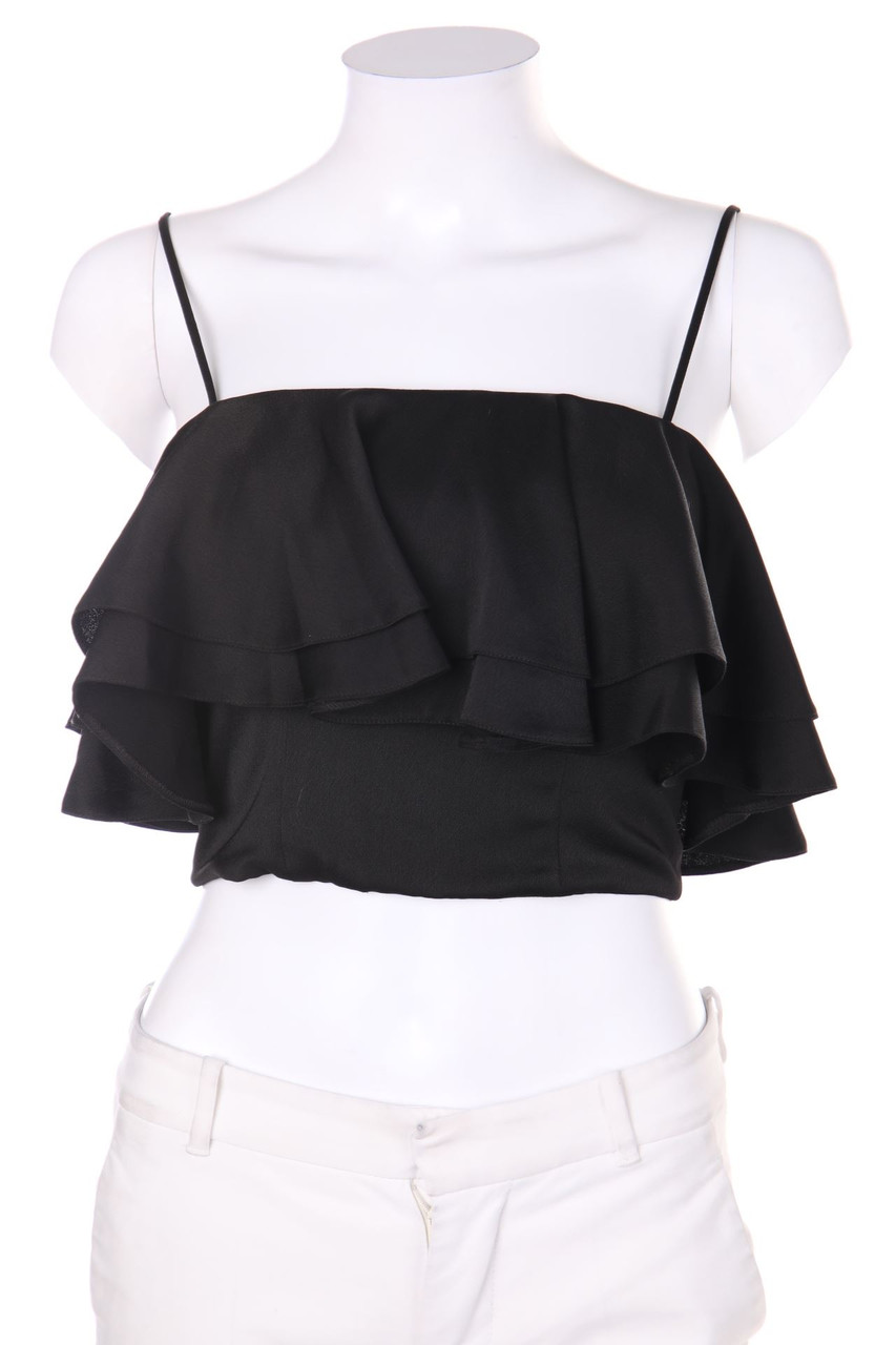 TOPSHOP - Cropped-Bustier-Top mit Volants - D 32