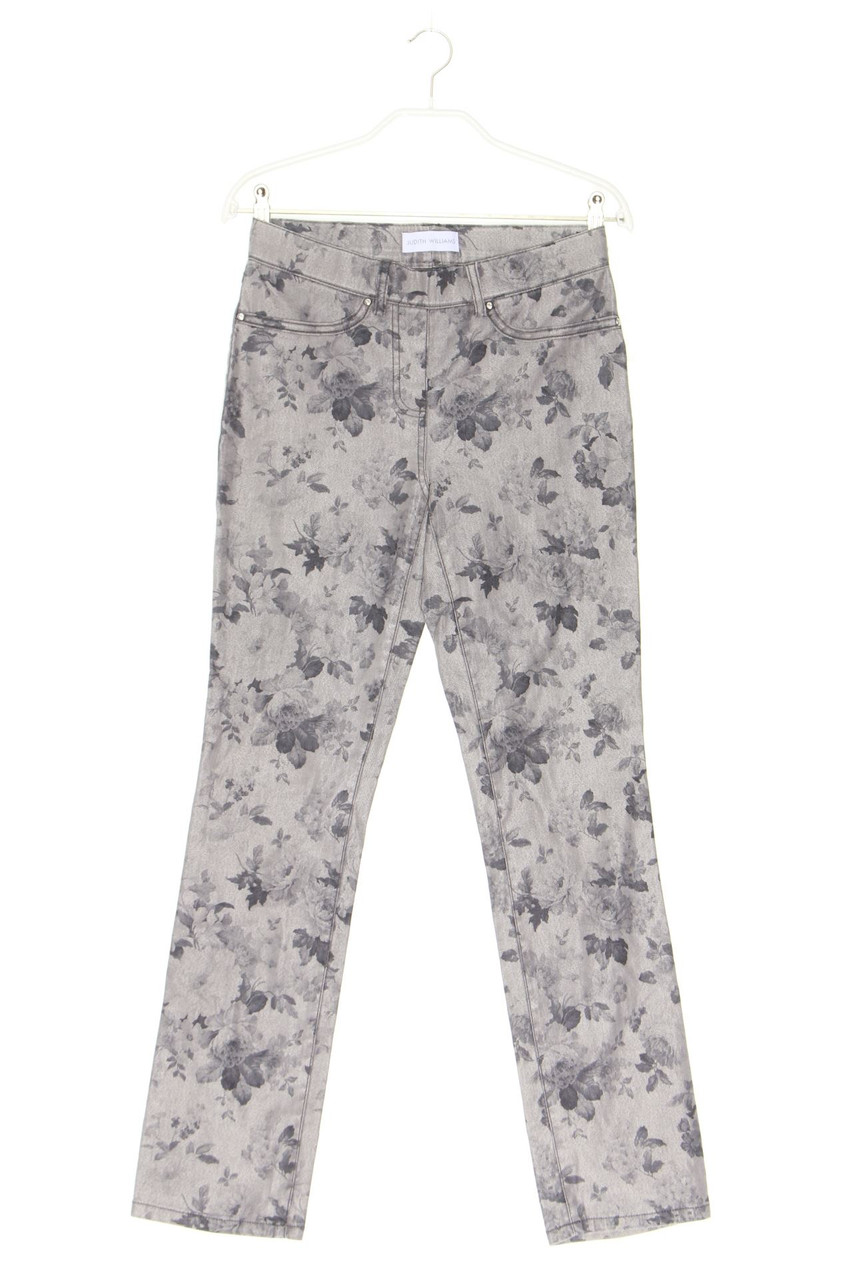 Judith Williams - Skinny Jeggings mit Blumen-Print - D 36