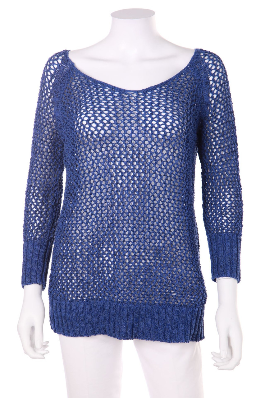 ellen amber - Strick-Pullover aus Lochstrick - S