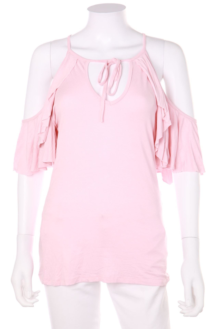 zebra - Cold-Shoulder-Volant-Shirt - M