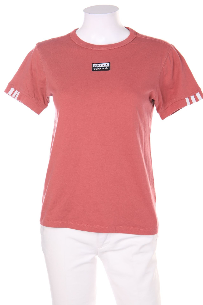 adidas - Kurzarm-Shirt mit Logo-Patch - D 32