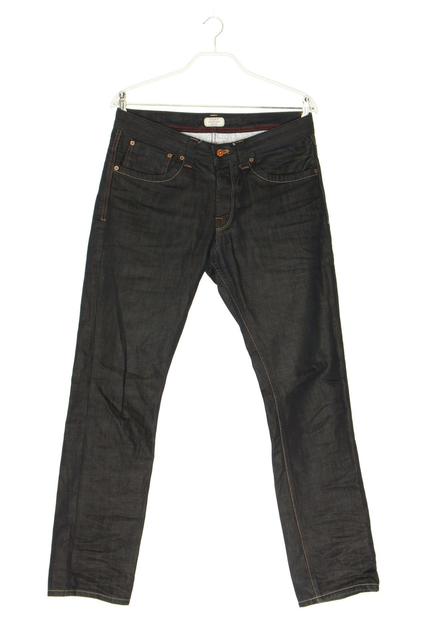 Pepe Jeans London - Coated Slim Jeans mit Logo-Stickerei - W33