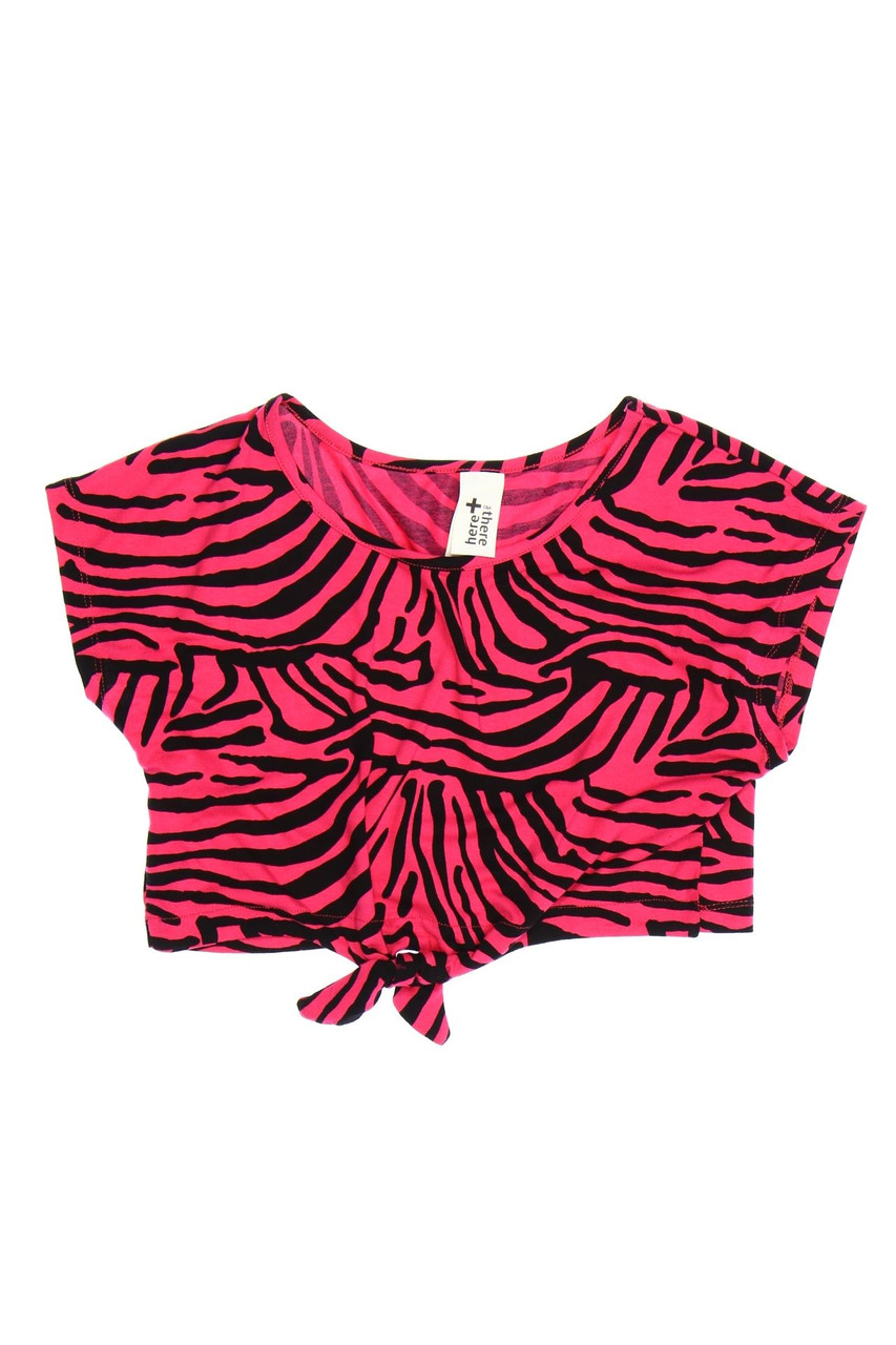 here+there C&A - T-Shirt mit Animal-Print zum Knoten - 164