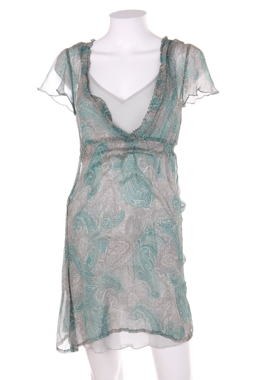 NAVYBOOT Jeans - Kleid mit Paisley-Print im Layer Look - D 36