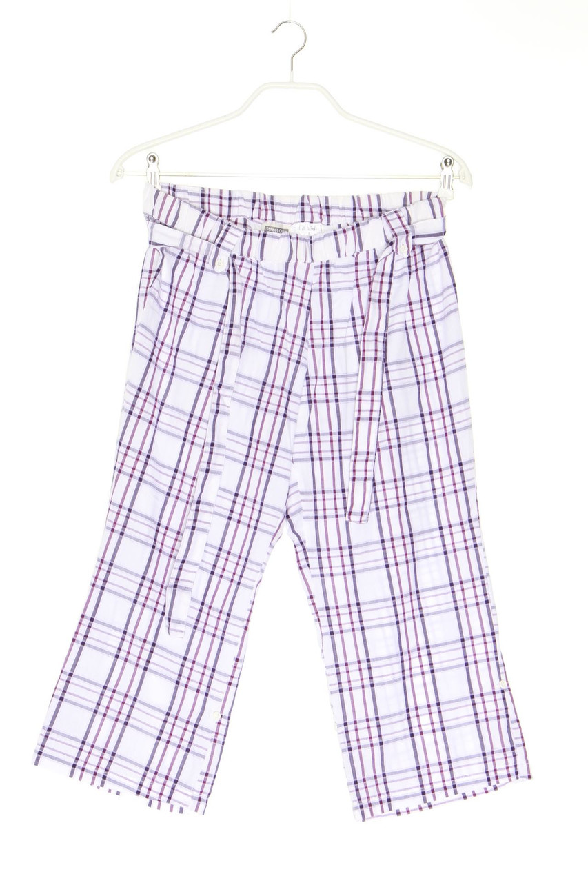Street One - Capri-Hose mit Karo-Muster aus Baumwolle - D 38